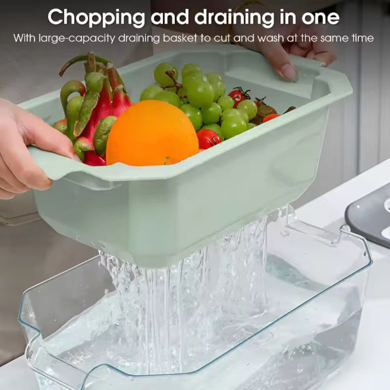 MULTIFUNCTIONAL MANUAL KITCHEN CUTTER FOOD CHOPPERS STAINLESS STEEL SHREDDER GRATER