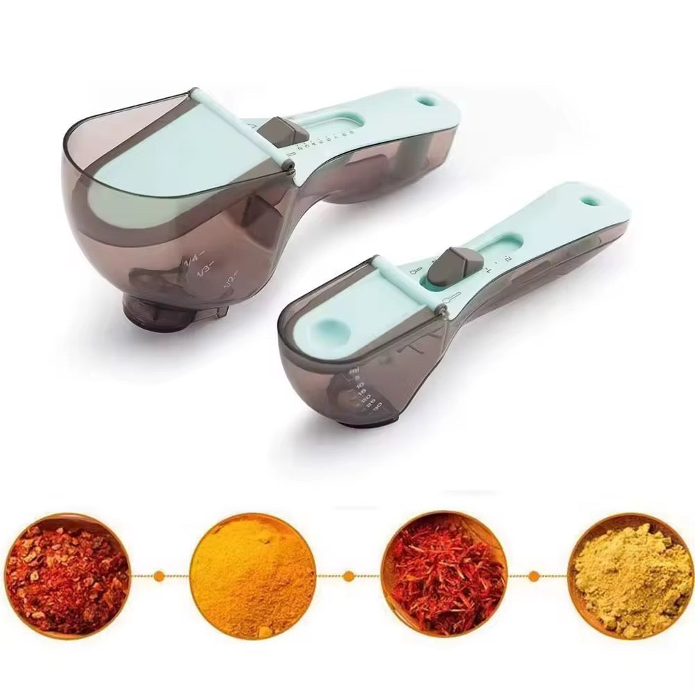 Adjustable measuring scoop 2 pcs. set New Trending online shop Hot sale kitchen Gadgets