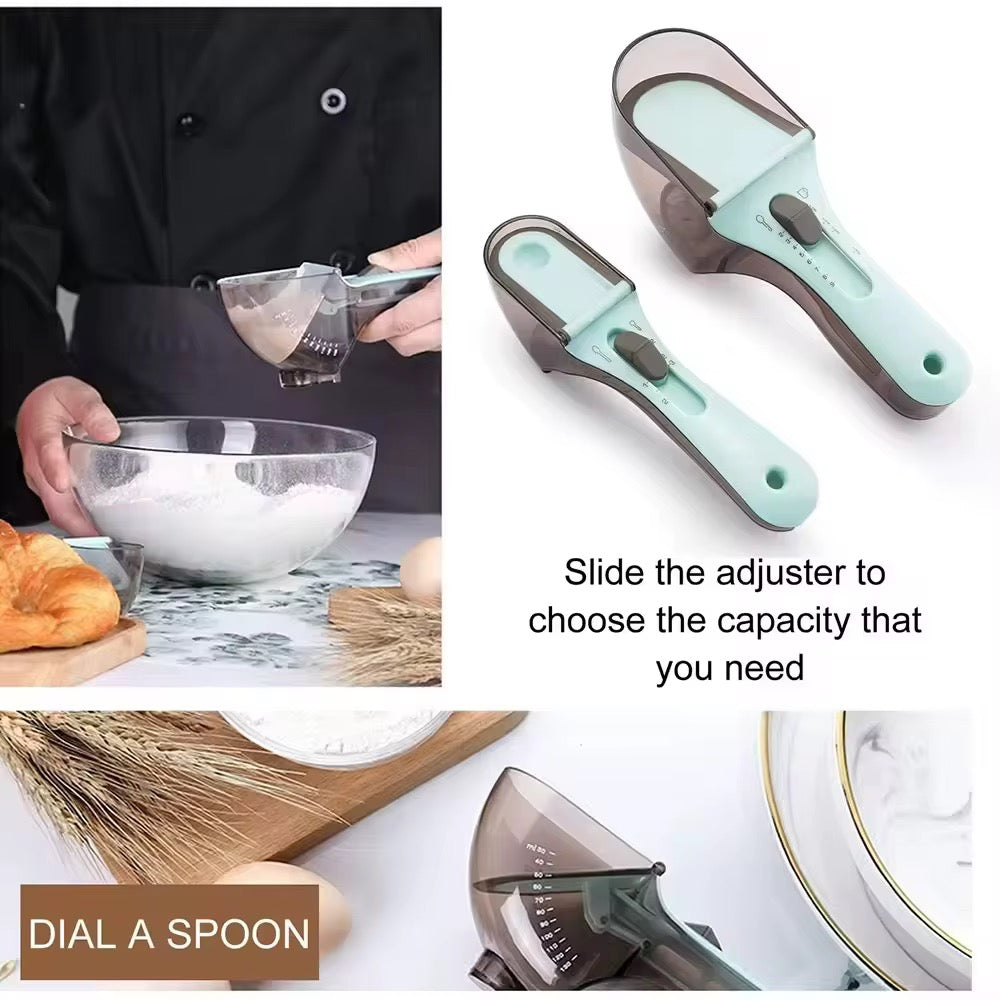 Adjustable measuring scoop 2 pcs. set New Trending online shop Hot sale kitchen Gadgets